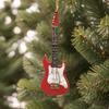 Broadway Gifts Red Electric Guitar Ornament - Replica String Instrument Christmas Ornament for Guitar Players view 2