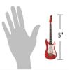 Broadway Gifts Red Electric Guitar Ornament - Replica String Instrument Christmas Ornament for Guitar Players view 3