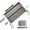 FERRODAY Malted Grain Mill - 2 Roller Stainless Steel Crusher, Heavy Duty Homebrew Grain Grinder, Adjustable Barley Crusher, Low Speed Drill Available, Manual Mill view 4