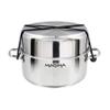 Magma 7 Piece Gourmet Nesting Stainless Steel Cookware Set with Ceramica Non-Stick, Induction Compatible, Oven Safe to 500F - Suitable for All Stovetops, Removable Handles, Stainless Steel view 3