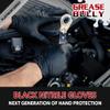 EPPCO Grease Bully 6-Mil Nitrile Gloves  Black, X-Large, Box of 100 - Latex-Free, Powder-Free, Chemical and Puncture Resistant, Superior Grip view 2