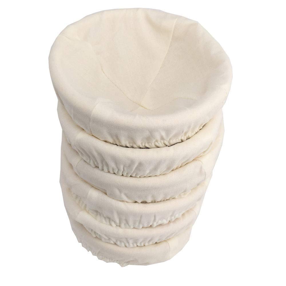 5 inch Bread Basket Set of 6, Banneton Bread Proofing Basket