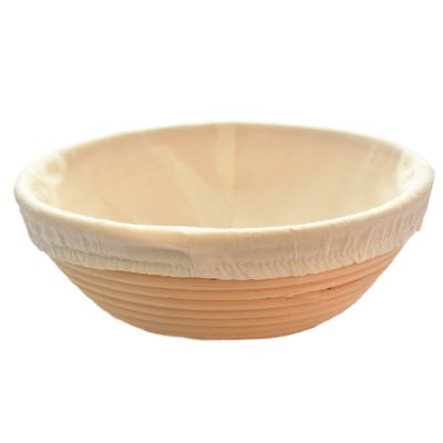 FORSUN Round Bread-Banneton-Proofing-Rising-Basket Rattan Brotform Bread Dough Set 8.5 inch for Home Bakers