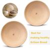 FORSUN Round Bread-Banneton-Proofing-Rising-Basket Rattan Brotform Bread Dough Set 8.5 inch for Home Bakers view 3