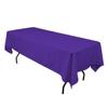 Gee Di Moda Rectangle Tablecloth - 60 x 102 Inch Purple Table Cloth for 6 Foot Rectangle Tables - Heavy Duty Washable Fabric - for Holiday Party, Dinner, Weddings, Baby Shower & Events view 1