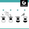 Coffee Gator Pour Over Coffee Maker - 27oz High Heat Borosilicate Glass with Reusable Stainless Steel Filter, Drip Coffee Brewer Dripper Set Carafe, 800ml Clear view 3