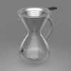 Coffee Gator Pour Over Coffee Maker - 27oz High Heat Borosilicate Glass with Reusable Stainless Steel Filter, Drip Coffee Brewer Dripper Set Carafe, 800ml Clear view 4