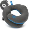 BCOZZY Kids Travel Neck Pillow (3-7 Y/O)- Patented Soft Toddler Pillow for Head & Chin Support in Car Seat, Airplane, and Road Trip Sleeping. Adjustable Size. Fully Washable. Carry Bag. Small, Gray view 1