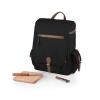 Picnic TIME Moreno 3-Bottle Wine & Cheese Tote, Luxury 3 Bottle Insulated Wine Bag Set with Cheese Board, Knife, & Corkscrew, Adjustable PaddedStrap, and Pockets, Romantic Kit for Couples, (Black) view 1