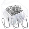 Shappy 120 Pack Drapery Hooks Pins for Curtains, Metal Pinch Pleat Hooks with Clear Box 1.2 Inch for Window Door and Shower Curtain(Silver) view 1