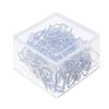 Shappy 120 Pack Drapery Hooks Pins for Curtains, Metal Pinch Pleat Hooks with Clear Box 1.2 Inch for Window Door and Shower Curtain(Silver) view 2