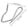 Shappy 120 Pack Drapery Hooks Pins for Curtains, Metal Pinch Pleat Hooks with Clear Box 1.2 Inch for Window Door and Shower Curtain(Silver) view 3