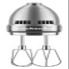 KitchenAid 9-Speed Digital Hand Mixer with Turbo Beater II Accessories and Pro Whisk - Contour Silver view 2