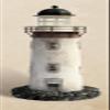 Decorative Rustic Tin Lighthouse Nautical Candle Holder view 1