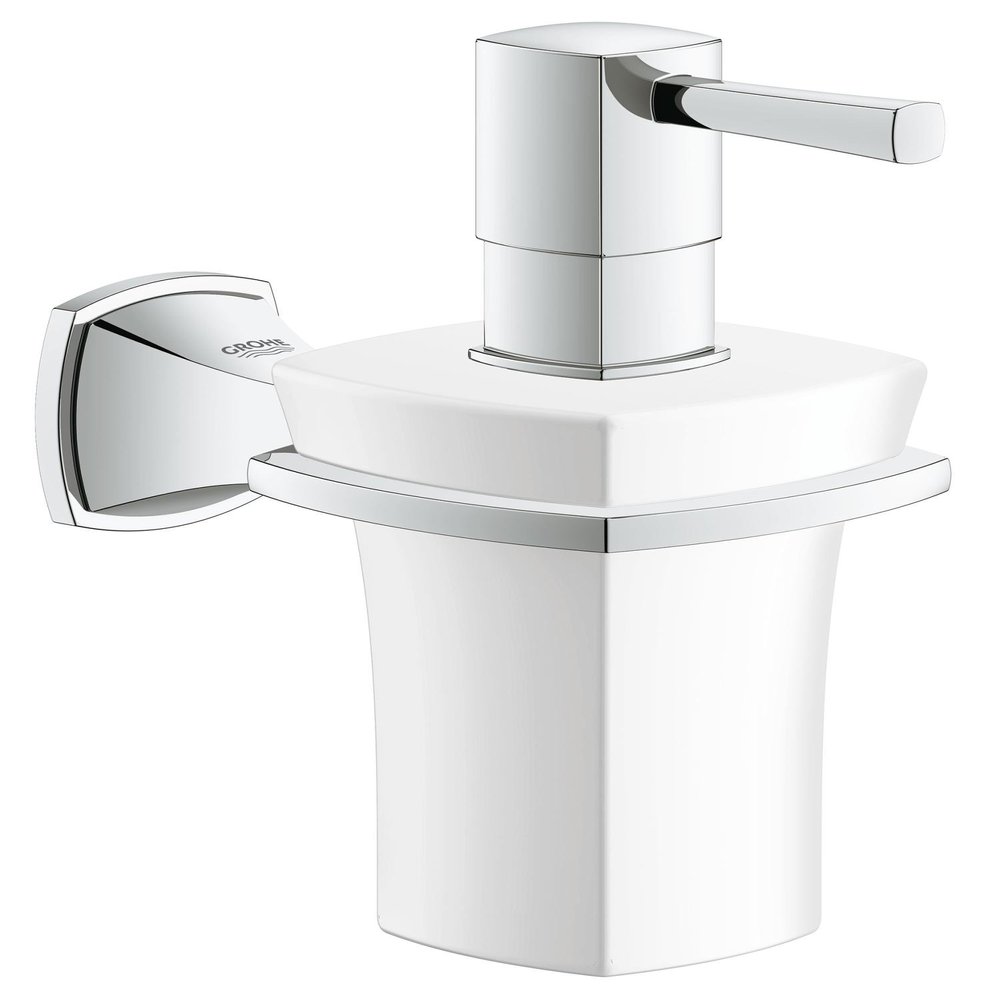Grohe 40627000 Grandera Ceramic Soap Dispenser With Holder