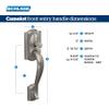 SCHLAGE FE285 CAM 622 GEO Camelot Trim Lower Half Front Entry Handleset with Georgian Knob, Matte Black view 3