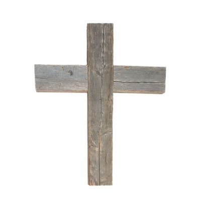 BarnwoodUSA Decorative Cross, Rustic Christian Home Decor, Recycled Wood (Weathered Gray)
