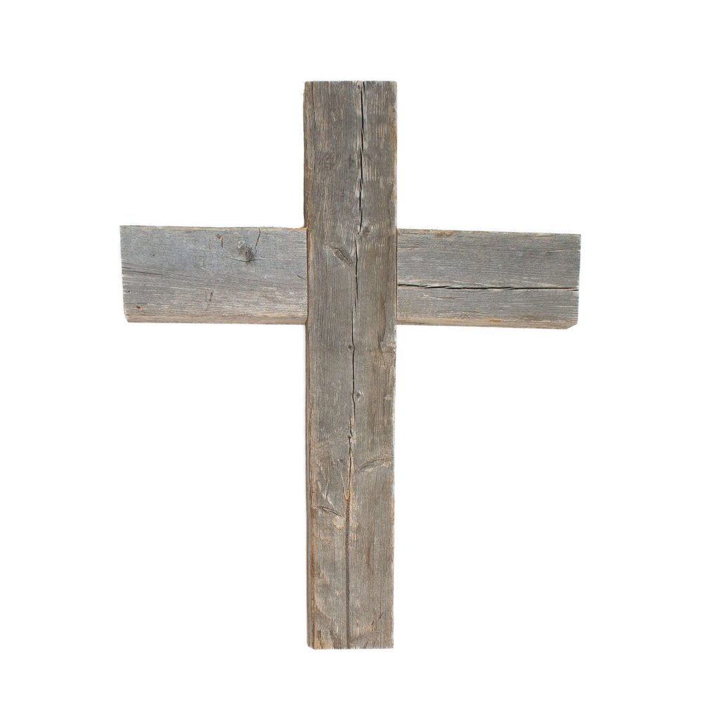 BarnwoodUSA Decorative Cross, Rustic Christian Home Decor, Recycled Wood (Weathered Gray)