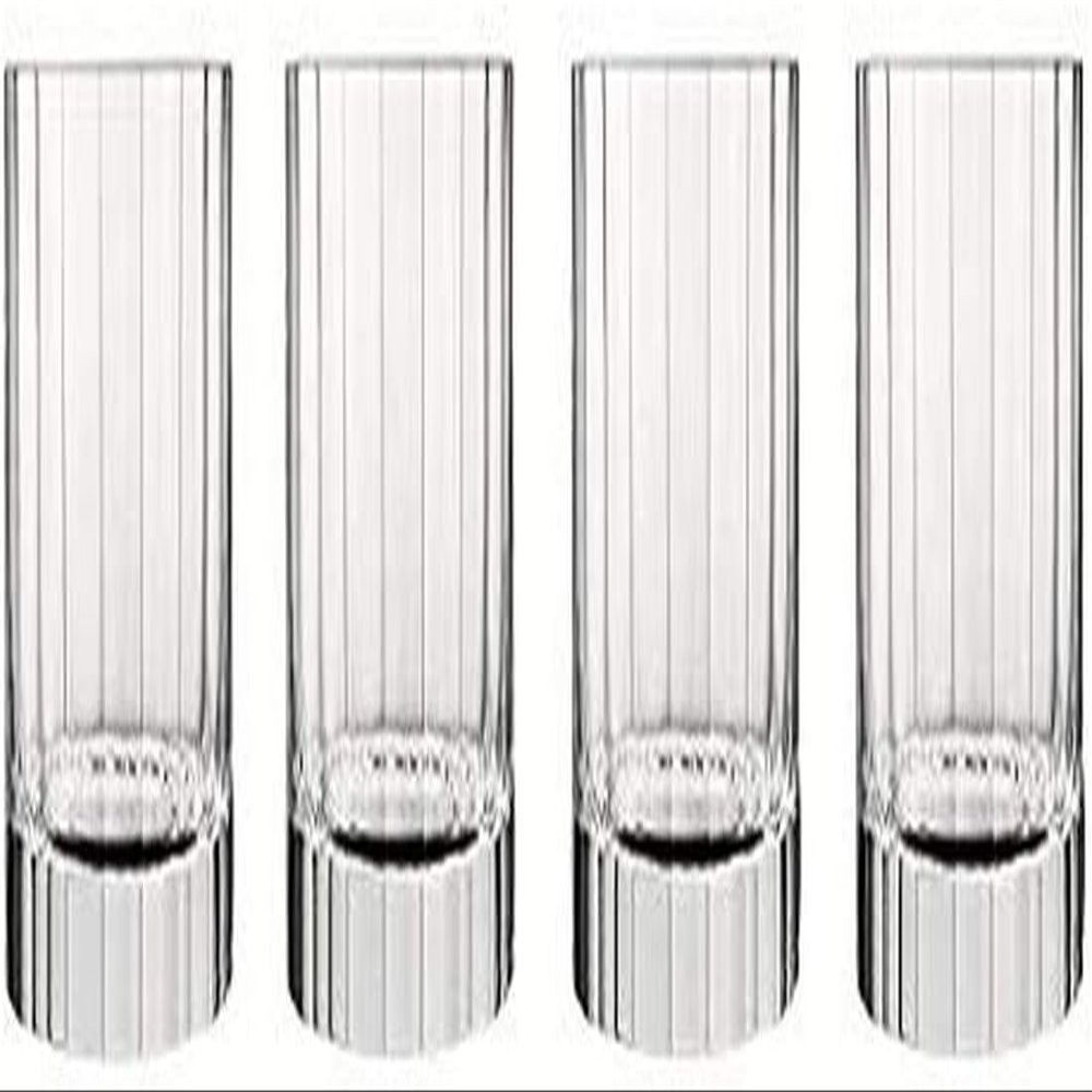 Luigi Bormioli Bach 11.25 oz Double Old Fashioned Glasses - Set of 4 Durable Lead-Free SON.hyx Crystal Drinkware, Titanium Reinforced, Made in Italy, Dishwasher Safe Bar Glassware