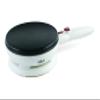 Salton Cordless Electric Crepe Maker With Bonus Batter Dish and Spatula with Non-Stick Cooking Surface, Automatic Temperature Control for 7.5" Crepes and Tortillas, Recipes Included, White (CM1337) view 1