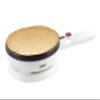 Salton Cordless Electric Crepe Maker With Bonus Batter Dish and Spatula with Non-Stick Cooking Surface, Automatic Temperature Control for 7.5" Crepes and Tortillas, Recipes Included, White (CM1337) view 2