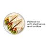 Salton Cordless Electric Crepe Maker With Bonus Batter Dish and Spatula with Non-Stick Cooking Surface, Automatic Temperature Control for 7.5" Crepes and Tortillas, Recipes Included, White (CM1337) view 3
