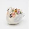 Cosmos Gifts 01001 Swan Floral Candle Holder view 1