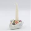 Cosmos Gifts 01001 Swan Floral Candle Holder view 2