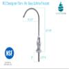 Water & Filter Designer White Finish Non-Air Gap Drinking Water Reverse Osmosis (RO) Faucet view 4
