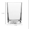 Luigi Bormioli On The Rocks Highball Glasses, Set of 4-15 Oz. Thick Base Drink Tumblers with Optical Rock-Like Bottom - Lead-Free SON.hyx Crystal, Dishwasher Safe, Made in Italy, Elegant Barware view 4