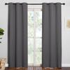 NICETOWN Noise Reducing Blackout Curtains 84" Long for Bedroom, Grey, 42" Wide, 2 Panels, Thermal Insulated Room Darkening Drapes for Home Family Decorations view 1