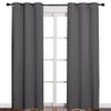 NICETOWN Noise Reducing Blackout Curtains 84" Long for Bedroom, Grey, 42" Wide, 2 Panels, Thermal Insulated Room Darkening Drapes for Home Family Decorations view 2