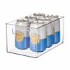 iDesign Stackable Clear Plastic Bin - Kitchen Organizers and Storage for Fridge and Pantry view 1