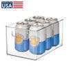 iDesign Stackable Clear Plastic Bin - Kitchen Organizers and Storage for Fridge and Pantry view 2