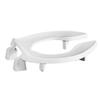 Centoco 3 inch Raised Toilet Seat for Seniors, Elongated, Open Front No Cover, Plastic, Made in the USA, 3L1500STSCC-001, White view 1