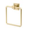 Gatco 4062 Elevate, Towel Ring, Brushed Brass/Wall Mounted 6.13" Wide Towel Ring for Bathroom view 1