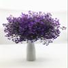 CATTREE Artificial Plants Shrubs Bushes, Plastic Fake Flowers Wedding Indoor Outdoor Home Garden Verandah Kitchen Office Table Centerpieces Arrangements Christmas Decoration - Deep Purple 4 pcs view 4