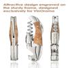 VinOrama Waiters Corkscrew Wine Opener Rosewood Handle 3-in-1 Beer Bottle Opener and Foil Cutter, The Best Choice of Professional Waiters and Bartenders Around the Globe view 4