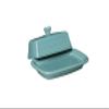 Fiesta Covered Butter Dish XL, 8"  Durable Ceramic, Lead-Safe, Dishwasher/Microwave/Oven Safe  Made in USA Dinnerware - Turquoise view 3