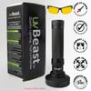 uvBeast Black Light UV Flashlight  High Power 100 LED with 30-feet Flood Effect  Professional Grade 385nm-395nm Best for Commercial/Domestic Use Works Even in Ambient Light - USA Stock  UK Design view 3