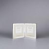 Maturi Silver Plated Double Photo Frame - Flat Edge Portrait, 4 x 6-inch (10 x 15cm) view 4