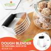 Spring Chef Dough Blender, Top Professional Pastry Cutter with Heavy Duty Stainless Steel Blades, Medium Size, Black view 2
