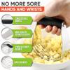 Spring Chef Dough Blender, Top Professional Pastry Cutter with Heavy Duty Stainless Steel Blades, Medium Size, Black view 3