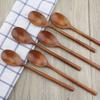 ADLORYEA Wooden Spoons, 6 Pieces 9 Inch Wood Soup Spoons for Eating Mixing Stirring, Wood Spoon with Japanese Style Kitchen Utensil view 2