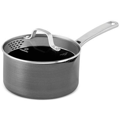 Calphalon 1943876 Classic Nonstick Sauce Pan with Cover, 2.5 quart, Grey