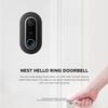 elago Wall Plate Designed for Google Nest Hello Wall Plate (Wired) [Black] - Compatible with Google Nest Hello Smart WiFi Video Doorbell, Use with Adjustable Wedge [US Patent Registered] view 2