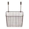 Spectrum Large Over Cabinet Door Organizer Bronze Wire Storage Basket for Kitchen Bathroom, Steel Hanging Cabinet Storage Organizer Basket Design Fits 0.75 Inch Cabinet Doors view 2