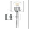 Chrome Wall Sconce Light Fixture, Indoor Glass Bathroom Sconce Wall Lighting view 1