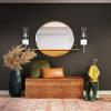 Chrome Wall Sconce Light Fixture, Indoor Glass Bathroom Sconce Wall Lighting view 4