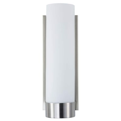Linea di Liara Elina Brushed Nickel Wall Sconce Frosted Glass Shade Modern Sconces Wall Lighting Fixture Bathroom Sconce Vanity Wall Sconce and Wall Lamp for Living Room, UL Listed